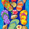 Paradise Flip Flops Paint By Numbers