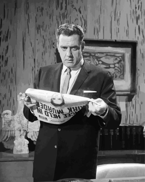 Perry Mason Black And White Paint By Numbers