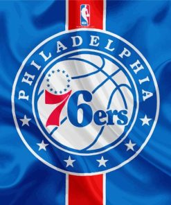 Philadelphia 76ers Flag Logo Paint By Numbers