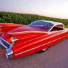 Red Cadillac 1959 Car Paint By Numbers