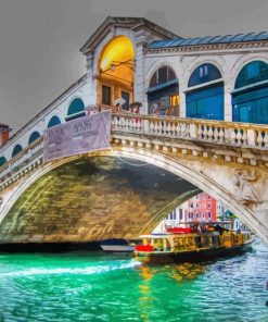 Rialto Bridge Venice Italy Paint By Numbers