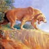 Saber Toothed Cat Art Paint By Numbers