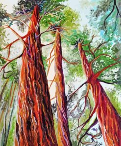 Sequoia National Forest Trees Paint By Numbers