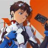 Shinji Ikari Evangelion Paint By Numbers