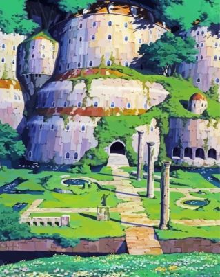 Studio Ghibli Castle In The Sky Paint By Numbers