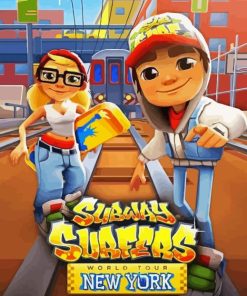 Subway Surfers Poster Paint By Numbers