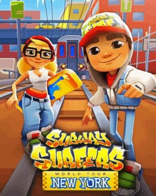 Subway Surfers Poster Paint By Numbers