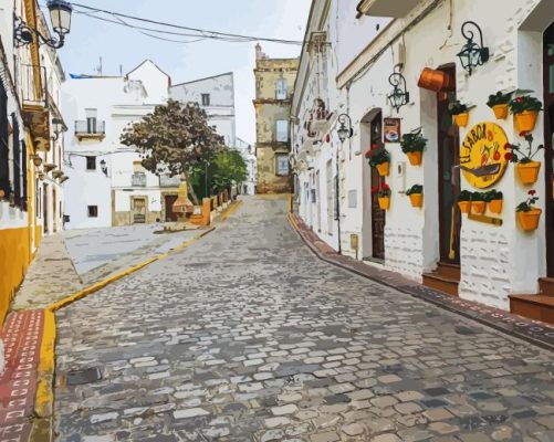 Tarifa Spain Old Town Paint By Numbers