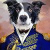 The Admiral Dog In Blue Dress Paint By Numbers