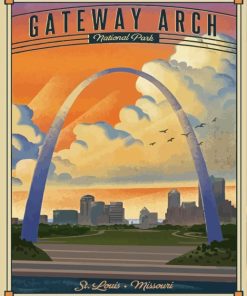 The Gateway Arch National Park Paint By Numbers