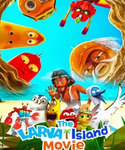 The Larva Island Poster Paint By Numbers