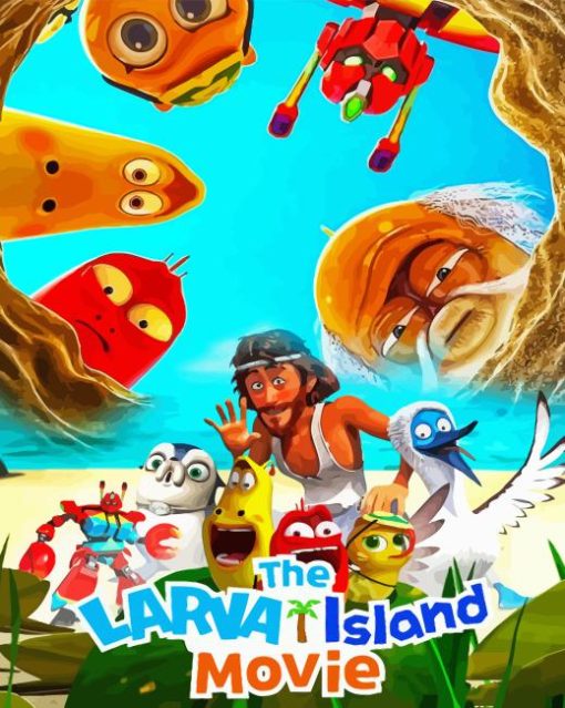 The Larva Island Poster Paint By Numbers