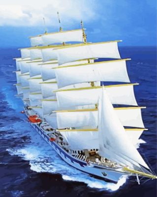 The White Ship Paint By Numbers