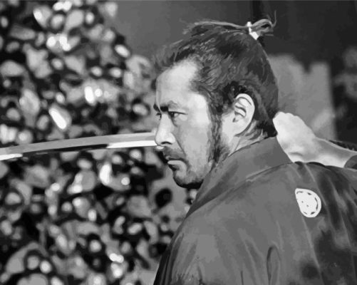 Toshiro Mifune Side Profile Paint By Numbers