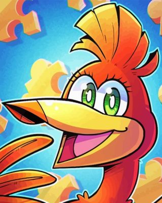 Video Game Kazooie Bird Character Paint By Numbers