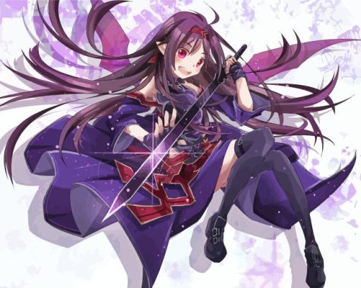 Yuuki Konno Sword Art Online Paint By Numbers