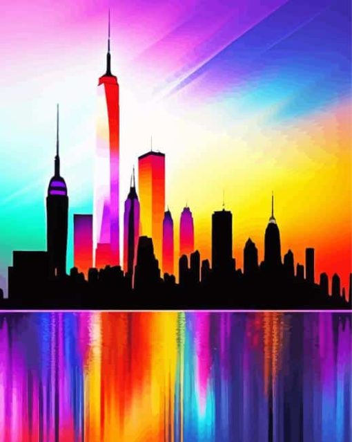 Aesthetic Colorful New York Paint By Numbers