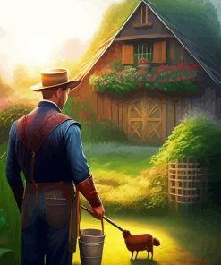 Aesthetic Farmer Gardener Paint By Numbers