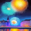 Aesthetic Fireworks Arts Paint By Numbers