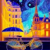 Aesthetic Bike Starry Night Paint By Numbers