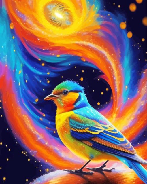 Aesthetic Bird Starry Night Paint By Numbers