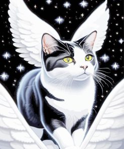 Aesthetic Cat With Wings Paint By Numbers