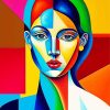 Aesthetic Cubism Lady Paint By Numbers