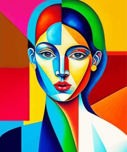 Aesthetic Cubism Lady Paint By Numbers