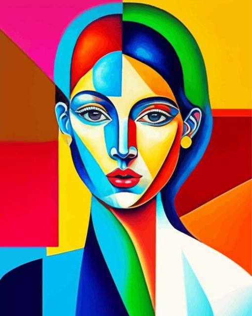 Aesthetic Cubism Lady Paint By Numbers