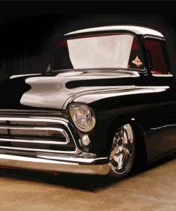 Black Camionnette Chevrolet Paint By Numbers