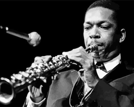 Black And White Coltrane Paint By Numbers