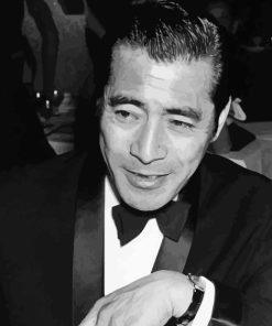 Black And White Toshiro Mifune Paint By Numbers