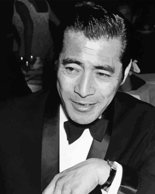 Black And White Toshiro Mifune Paint By Numbers