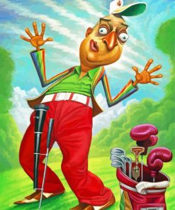 Caricature Of Rodney Dangerfield Paint By Numbers