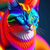 Epic Colorful Cat Paint By Numbers