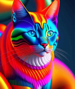 Epic Colorful Cat Paint By Numbers