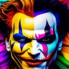 Colorful Creepy Clown Paint By Numbers