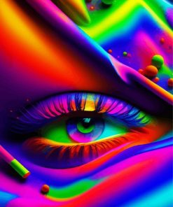 Colorful Eye Paint By Numbers