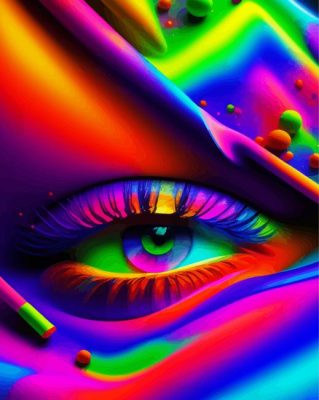 Colorful Eye Paint By Numbers