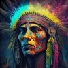 Colorful Native Man Paint By Numbers