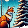 Fox And Snow Paint By Numbers