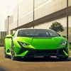 green Lamborghini Huracan Evo Gt Paint By Numbers