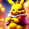 King Pikachu Paint By Numbers