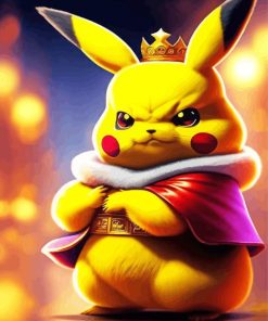 King Pikachu Paint By Numbers