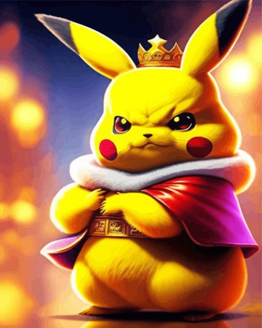 King Pikachu Paint By Numbers