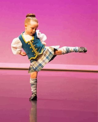 Little Highland Dancer Paint By Numbers