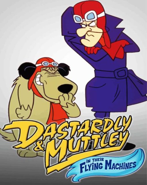 Muttley And Dastardly Paint By Numbers