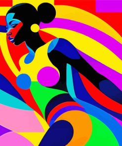 Colorful African Lady Paint By Numbers