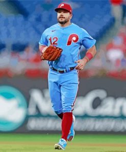 Phillies Baseball Team Player Paint By Numbers