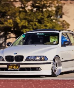 White E39 Car Paint By Numbers